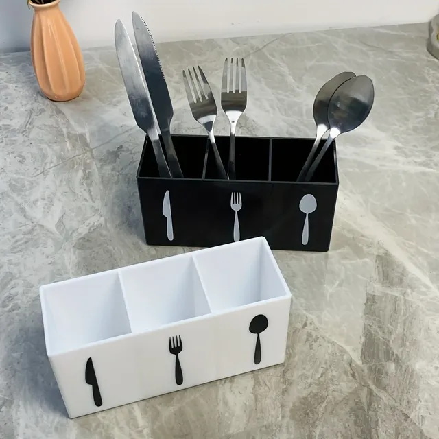 Organisateur couverts acrylique trois compartiments… – vue 3