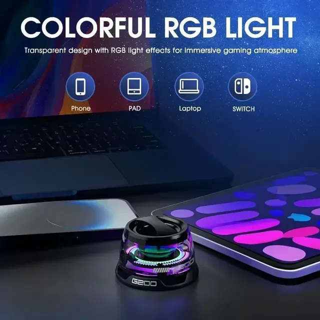 Haut-parleur Bluetooth Portable G200 RGB – vue 6