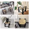 Tabouret bas tissé rétro – vue 4