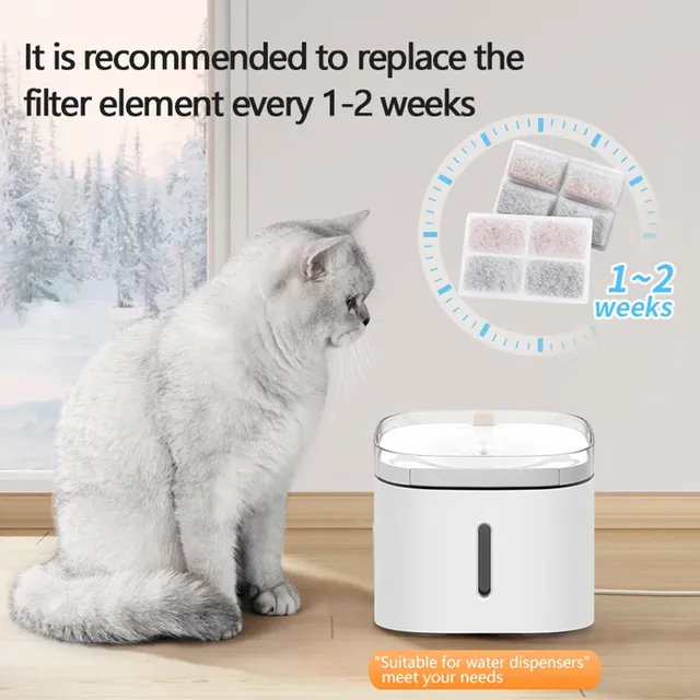 Cartouche filtrante pour distributeur d'eau pour chat – vue 3