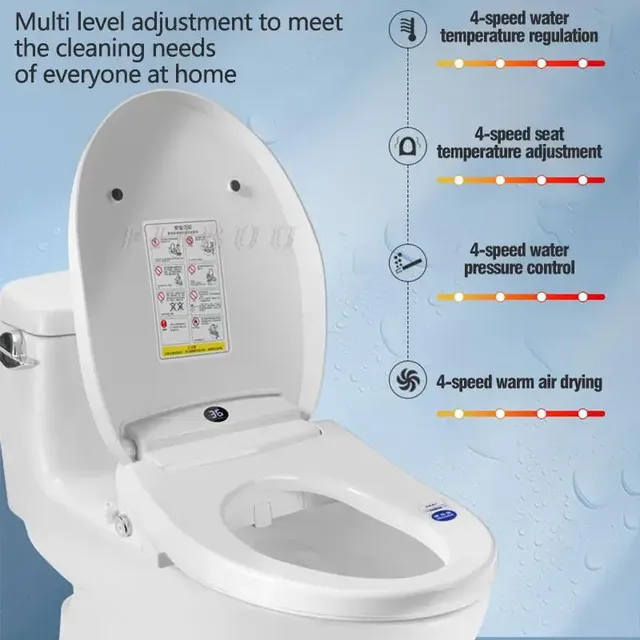 Couvercle de siège de toilette intelligent – vue 3