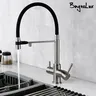 Robinet de cuisine en nickel brossé