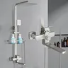 Ensemble de douche à chaud et froid en dégradbrossé – vue 1
