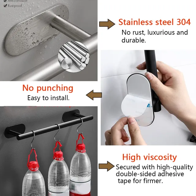 Accessoires de matériel de salle de bain adhésifs… – vue 2