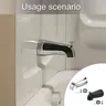 Robinet baignoire mural bec encastré déviateur tirette… – vue 2