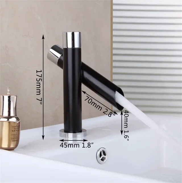 OUBONI mitigeur de lavabo en acier inoxydable – vue 2