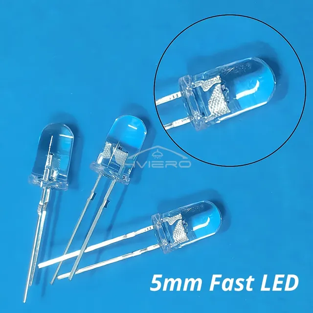 Ampoule électroluminescente multicolore de 5mm – vue 2