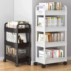 Organisateurs et Rangement de Cuisine, Chariot Ménager T1 à Roulettes, Multifonctionnel, Accessoires pour la Maison, Mobile T1, Étagère à Livres