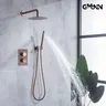 Robinet de salle de bains doré avec 2 cadrans – vue 1