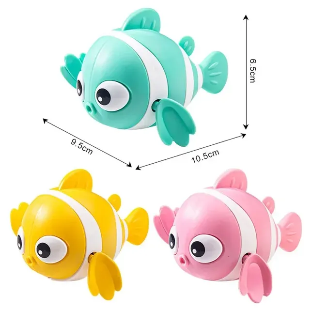 Jouets de bain mignon Clown de natation poisson jouet de… – vue 5
