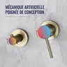 Ensemble de système de douche en or brossé – vue 5