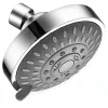 Pulvérisateur de pomme de douche haute pression, 4 pouces, 5 réglages, pluie réglable, fixation murale de salle de bains, pièces de rechange de robinet Pulvérisateur de pomme de douche haute pression, 4 pouces, 5 réglages, pluie réglable, fixation murale de salle de bains, pièces de rechange de robinet