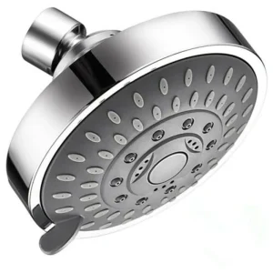 Pulvérisateur de pomme de douche haute pression, 4 pouces, 5 réglages, pluie réglable, fixation murale de salle de bains, pièces de rechange de robinet Pulvérisateur de pomme de douche haute pression, 4 pouces, 5 réglages, pluie réglable, fixation murale de salle de bains, pièces de rechange de robinet