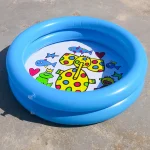 1PC 65X65CM bébé piscine enfant été enfants jouets d&rsquo;eau baignoire gonflable ronde belle Animal imprimé piscine