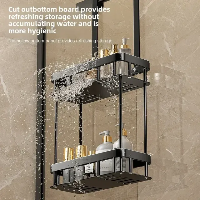 Panier de rangement pour porte en verre de salle de bain – vue 3