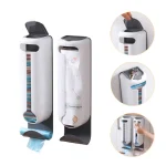 Porte-sac en plastique de cuisine, organisateur mural suspendu, boîte de rangement de sacs poubelles, salle de bains, distributeur de seau, outils de cuisine