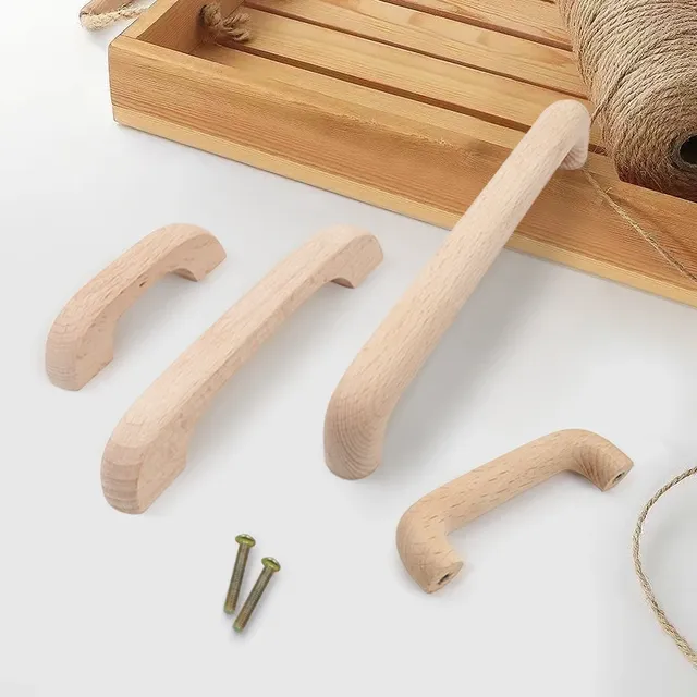 Poignée meuble cuisine bois massif hêtre finition… – vue 5
