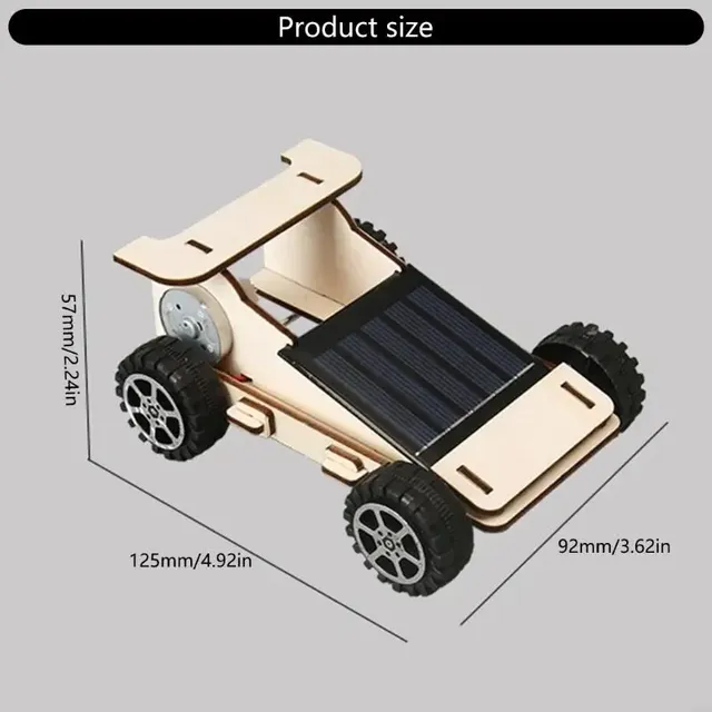 Kit voiture solaire bois montage éducatif scientifique… – vue 6