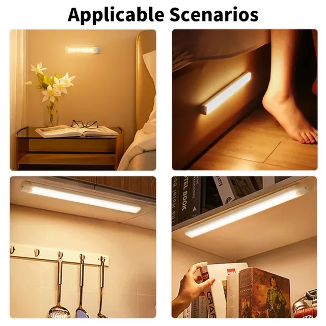 Capteur de mouvement armoire lumière USB Rechargeable… – vue 6