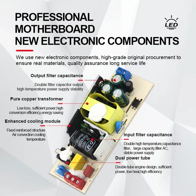 Transformateur d'éclairage LED 100W 80W 60W 36W 24W 12W – vue 4