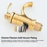Robinet de lavabo de luxe doré – vue 5