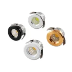 Plafond intégré à intensité variable LED cartouche lumière COB petit Spot 3W AC90V-265V pilote inclus pour la maison vitrine armoire hôtel