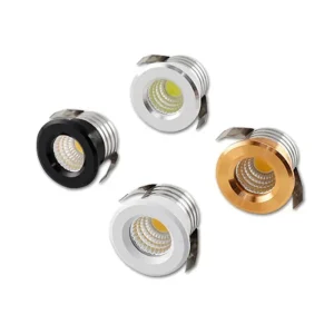 Plafond intégré à intensité variable LED cartouche lumière COB petit Spot 3W AC90V-265V pilote inclus pour la maison vitrine armoire hôtel