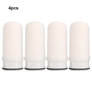 Cartouches de filtre à eau pour robinet de cuisine, 4 pièces, purificateur d&rsquo;eau du robinet monté, charbon actif, filtres d&rsquo;eau du robinet