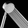 Pommeau de douche à main haute pression en acier inoxydable 304, rond brossé, ECO, fonctions simples, filtre PP, accessoire de robinet de salle de bains Pommeau de douche à main haute pression en acier inoxydable 304, rond brossé, ECO, fonctions simples, filtre PP, accessoire de robinet de salle de bains