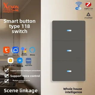 Wifi maison intelligente Graffiti 118 Type bouton interrupteur App…