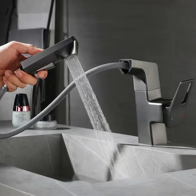 Robinet de lavabo extractible pour salle de bains – vue 3