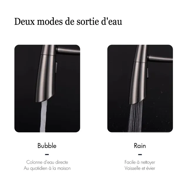 Robinet cuisine capteur extractible monocommande bec… – vue 4