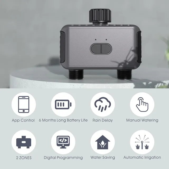 Minuterie d'eau de jardin à 2 sorties WiFi… – vue 3