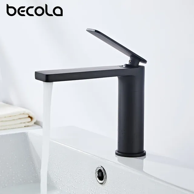 Becola robinet de lavabo noir salle de bains mitigeur… – vue 2