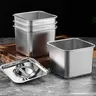 Casserole rectangulaire en acier inoxydable avec couvercle – vue 3