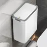 [Peutre de salle de bain sans contact] poubelle de salle… – vue 5