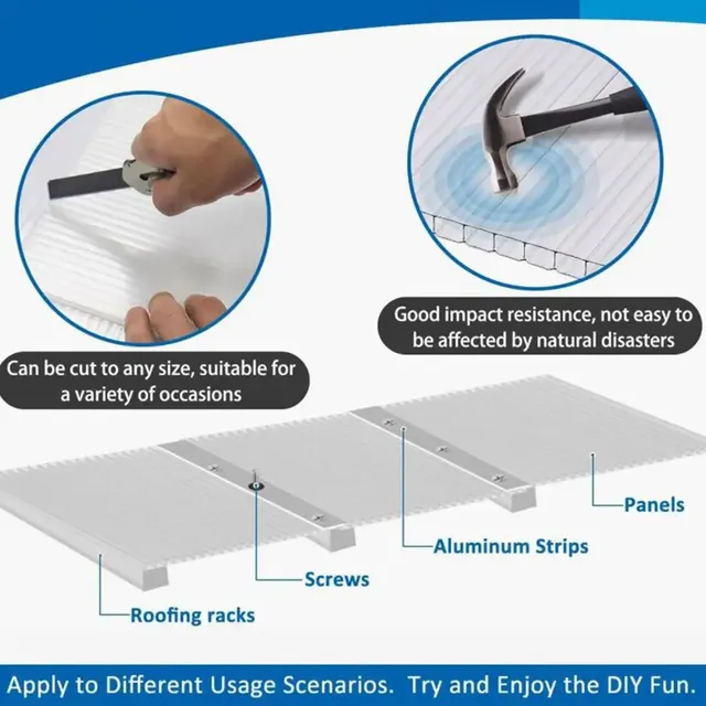Panneaux de toit de serre en Polycarbonate – vue 2