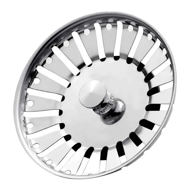 Bouchon crépine évier cuisine acier inox chromé miroir… – vue 2