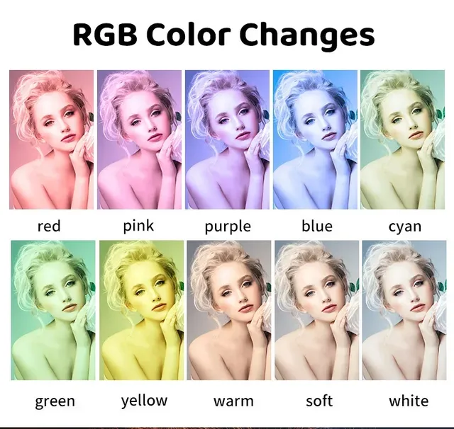 Anneau lumineux RGB rond avec télécommande pour Smartphone – vue 4