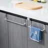 Porte serviettes acier inoxydable argenté brossé… – vue 2
