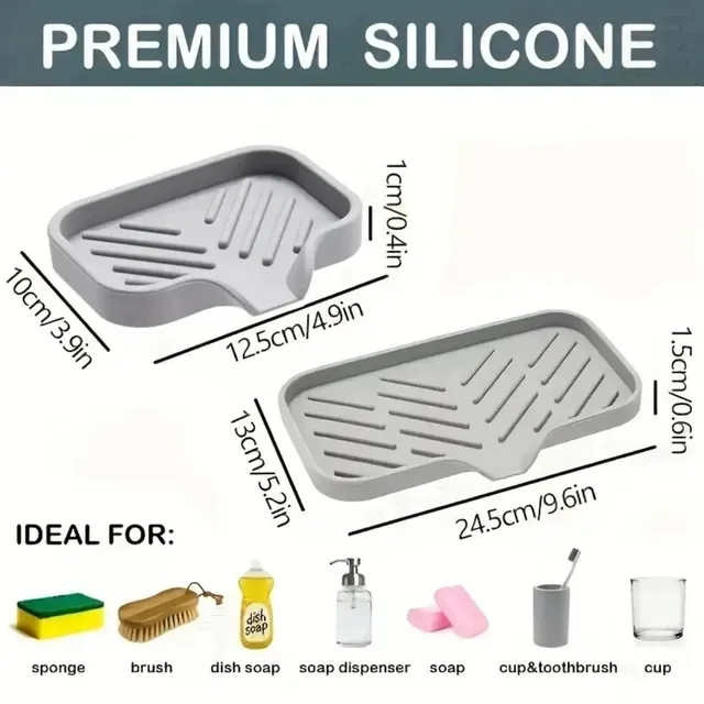 Plateau d'évier en Silicone avec vidange – vue 6