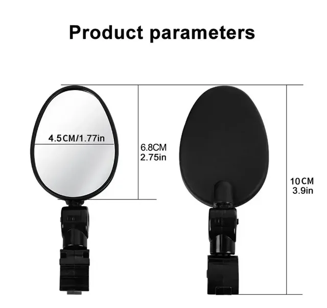 Rétroviseur vélo rotatif 360 degrés paire miroirs guidon… – vue 4