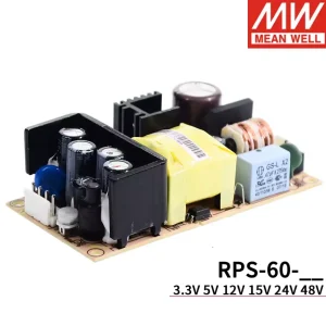 Moyen bien 60W Alimentation Médicale RPS-60-3.3 3.3V RPS-60-5 5V RPS-60-12 12V RPS-60-15 15V RPS-60-24 24V RPS-60-48 48V