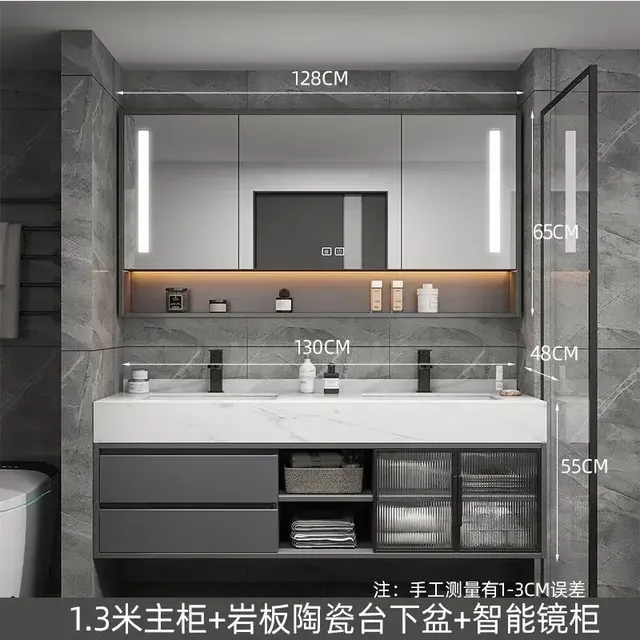 Vanité de salle de bain armoire de salle de bain moderne… – vue 6