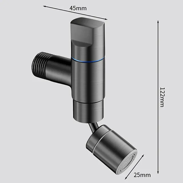 201 acier inoxydable mural monotrou 360 ° Robinet… – vue 5