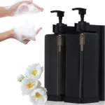 Distributeur mural rechargeable de Gel douche, distributeur de savon liquide, bouteilles de 500ml pour hôtel, distributeur de shampoing pour savon liquide