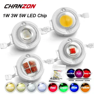 1W 3W 5W chaud naturel blanc froid Led puces ampoule haute puissance…