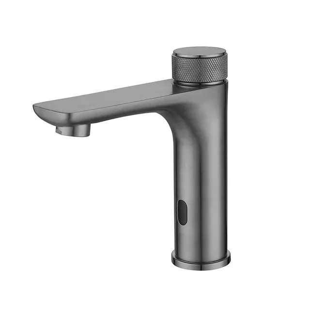 Robinet lavabo automatique sans contact monotrou noir… – vue 5