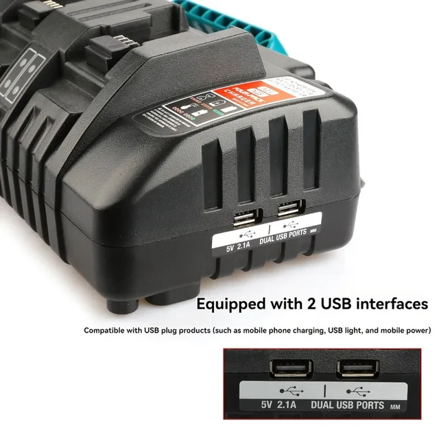 Chargeur batterie quatre ports 3A portable multi… – vue 4