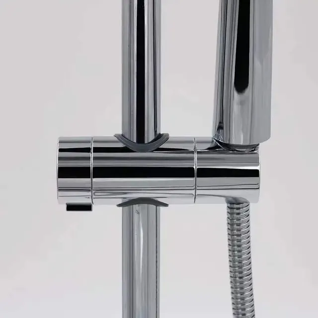 Support coulissant réglable rotatif plastique ABS chrome… – vue 3